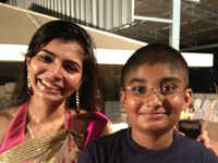 family vishnu and Isha